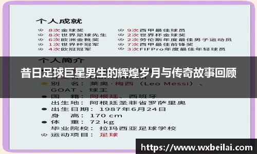 昔日足球巨星男生的辉煌岁月与传奇故事回顾