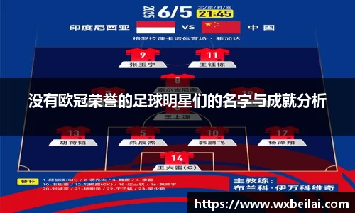 没有欧冠荣誉的足球明星们的名字与成就分析